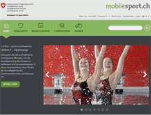 Tablet Screenshot of mobilesport.ch